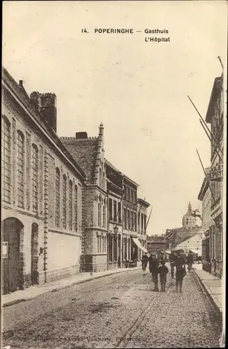 Ak Poperinghe Poperinge Westflandern, Gasthuis, Krankenhaus