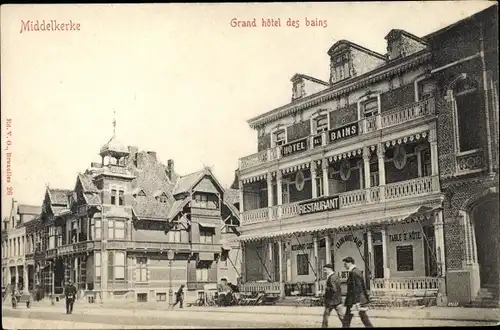 Ak Middelkerke Westflandern, Grand Hotel des Bains