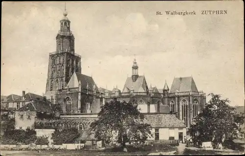 Ak Zutphen Gelderland, St. Walburgkerk