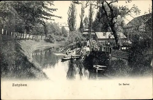 Ak Zutphen Gelderland, De Berkel