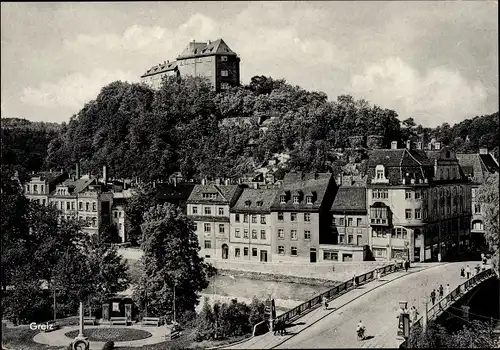 Ak Greiz im Vogtland, Teilortsansicht