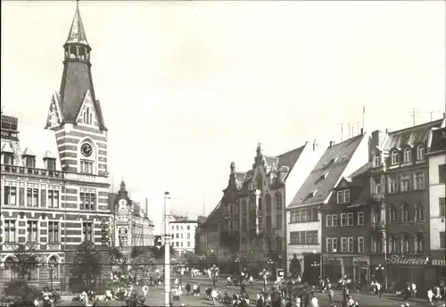 Ak Erfurt in Thüringen, Am Anger, Passanten