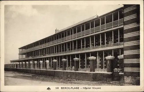 Ak Berck Plage Pas de Calais, Vincent Hospital