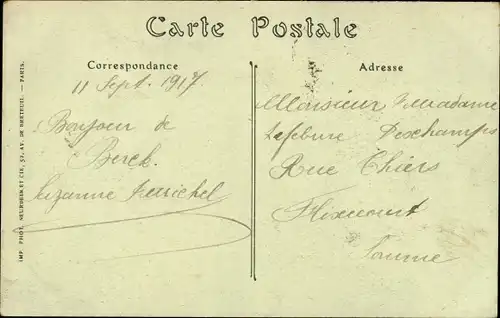 Ak Berck Plage Pas de Calais, Der Trichter