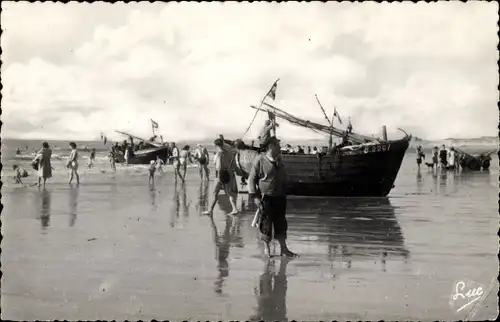 Ak Berck Plage Pas de Calais, Vorbereitungen für Seereisen