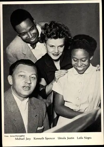 Foto Schauspieler, Sänger, Komponist Michael Jary, Kenneth Spencer, Ursula Justin, Leila Negra