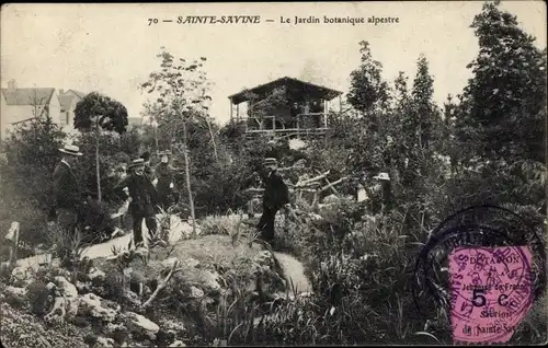 Ak Saint Savine Aube, Der Alpine Botanische Garten