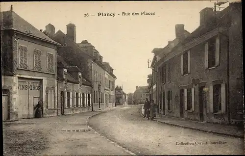 Ak Plancy l&#39;Abbaye Aube, Rue des Places