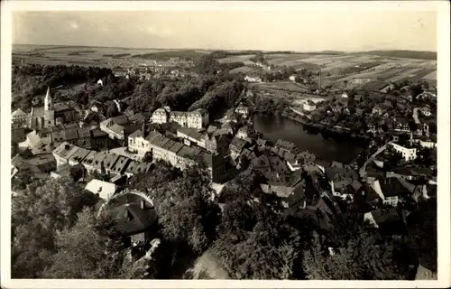 Ak Bad Lobenstein in Thüringen, Panorama, Blick vom alten Turm