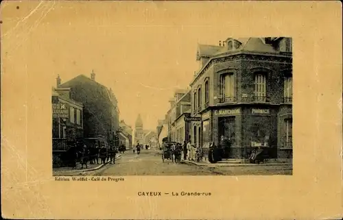 Ak Cayeux Somme, Grande-rue