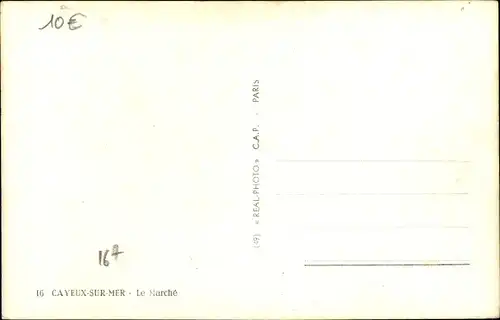Ak Cayeux sur Mer Somme, Markt