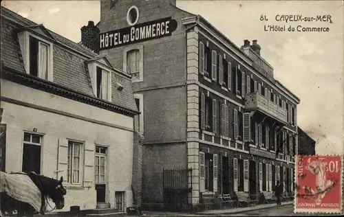 Ak Cayeux sur Mer Somme, Hotel du Commerce