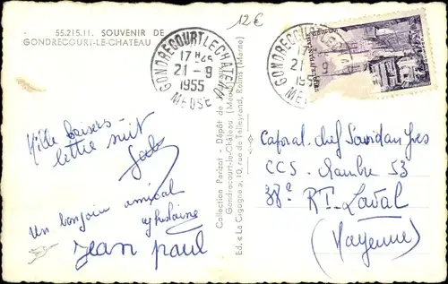 Ak Gondrecourt le Chateau Meuse, Teilansicht, Brücke, Straßenpartie