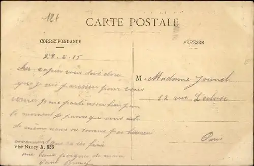 Ak Lerouville Lothringen Meuse, Rue Grande