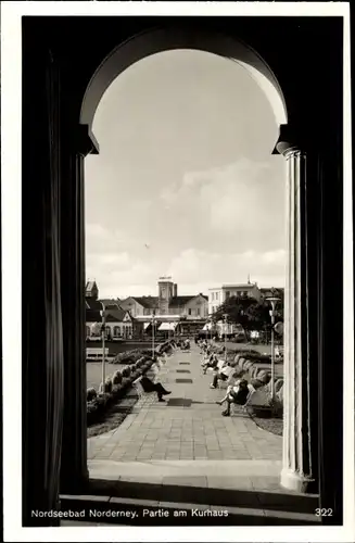 Ak Norderney in Ostfriesland, Am Kurhaus