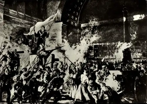 Künstler Ak Sokolow-Skalja, Sturm auf das Winterpalais