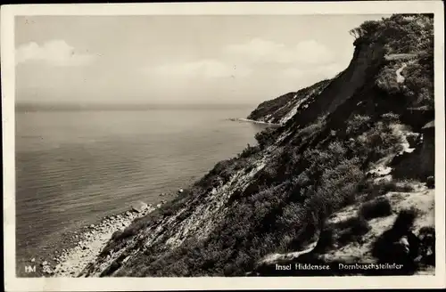 Ak Insel Hiddensee in der Ostsee, Dornbusch Steilufer