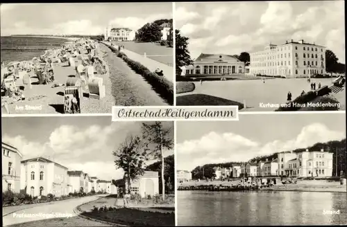 Ak Seebad Heiligendamm Bad Doberan, Strand, Kurhaus, Haus Mecklenburg, Professor Vogel Straße