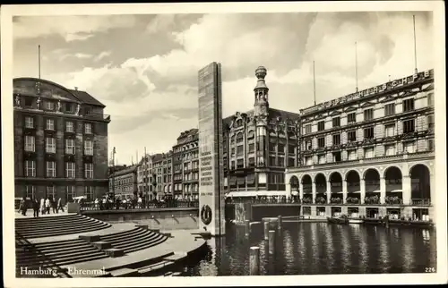 Ak Hamburg Mitte Altstadt, Ehrenmal