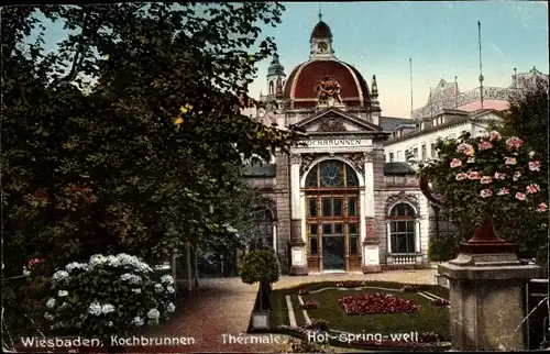 Ak Wiesbaden in Hessen, Kochbrunnen