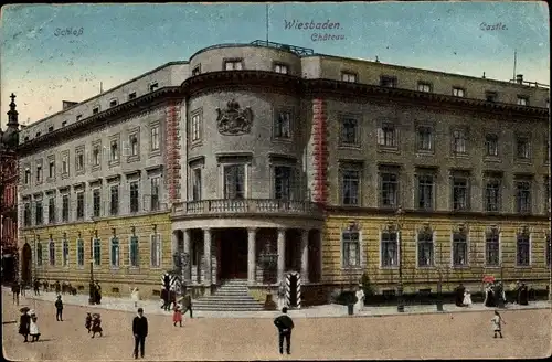 Ak Wiesbaden in Hessen, Schloss