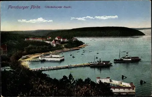 Ak Glücksburg, Glücksburger Bucht, Flensburger Förde