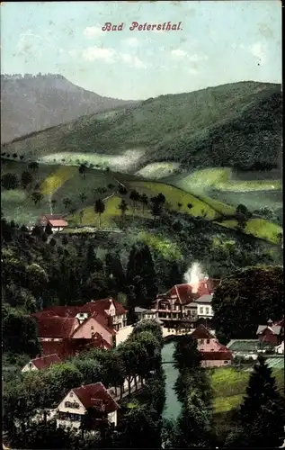 Ak Bad Peterstal Griesbach im Schwarzwald Baden, Panorama