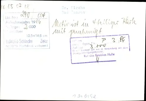 Ak Bad Saarow in der Mark, Ev. Kirche