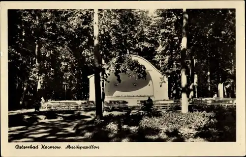 Ak Ostseebad Koserow auf Usedom, Musikpavillon