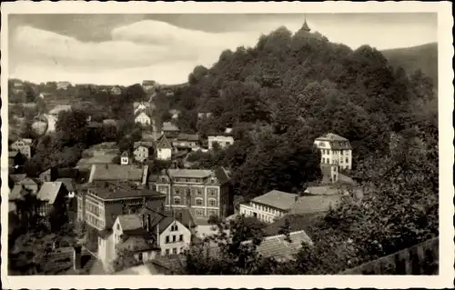 Ak Sonneberg in Thüringen, Teilansicht, Schlossberg