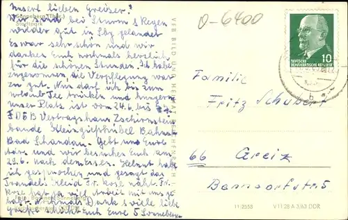 Ak Sonneberg in Thüringen, Stadtpark