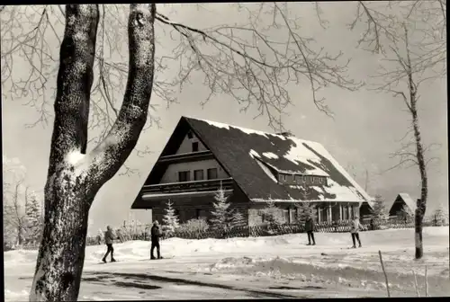 Ak Friedrichroda im Thüringer Wald, Heuberghaus, Winter