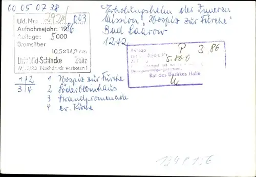 Ak Bad Saarow in der Mark, Erholungsheim der Inneren Mission, Hospiz zur Furche, Söderblomhaus