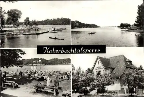 Ak Langenbernsdorf in Sachsen, Koberbachtalsperre, Seehaus