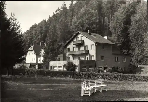 Ak Meuselbach Schwarzmühle in Thüringen, Haus Daheim, Garten