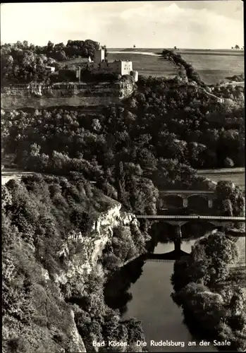 Ak Bad Kösen Naumburg an der Saale, Rudelsburg, Brücken