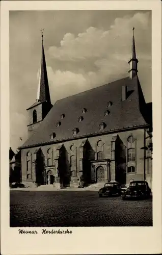Ak Weimar in Thüringen, Herderkirche