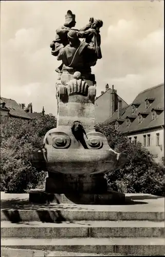 Ak Altenburg in Thüringen, Skatbrunnen
