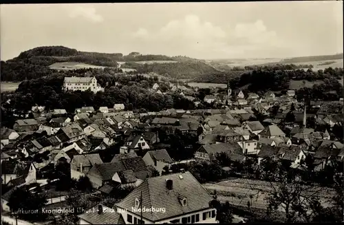 Ak Kranichfeld in Thüringen, Gesamtansicht, Niederburg