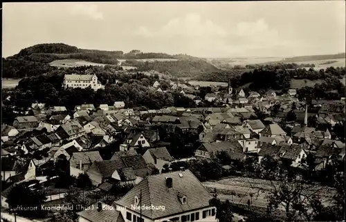 Ak Kranichfeld in Thüringen, Gesamtansicht, Niederburg