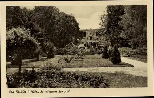 Ak Bad Köstritz in Thüringen, Sanatorium der SVA, Park