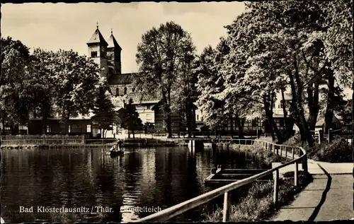 Ak Bad Klosterlausnitz in Thüringen, Gondelteich