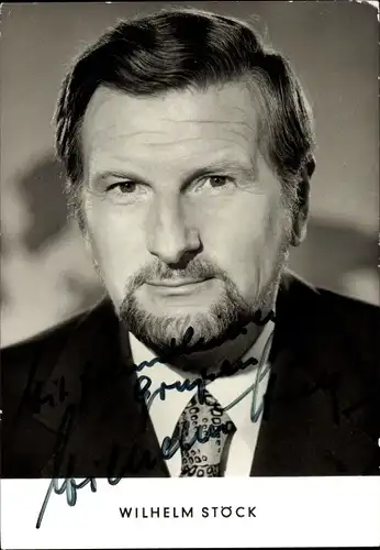 Ak Journalist Wilhelm Stöck, Portrait, Autogramm