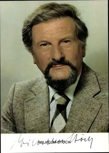 Ak Journalist Wilhelm Stöck, Portrait, Autogramm