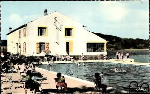 Ak Bourbonne les Bains Haute Marne, Le Lac de la Mezelle