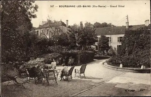 Ak Bourbonne les Bains Haute Marne, Grand Hotel