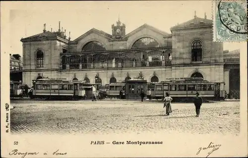 Ak Paris VI. Bezirk Luxemburg, Gare Montparnasse