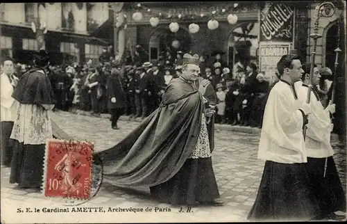 Ak Le Kardinal Amette, Erzbischof von Paris