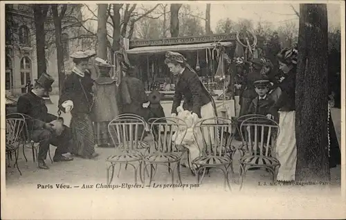 Ak Paris VIII Arrondissement Élysée, Die ersten Schritte