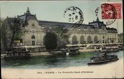 Ak Paris VII, Bahnhof New Orleans